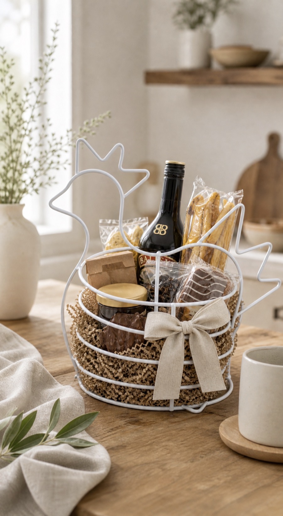 Gallina Multiusos GINLU como ancheta de regalo — Base práctica para armar anchetas y detalles.